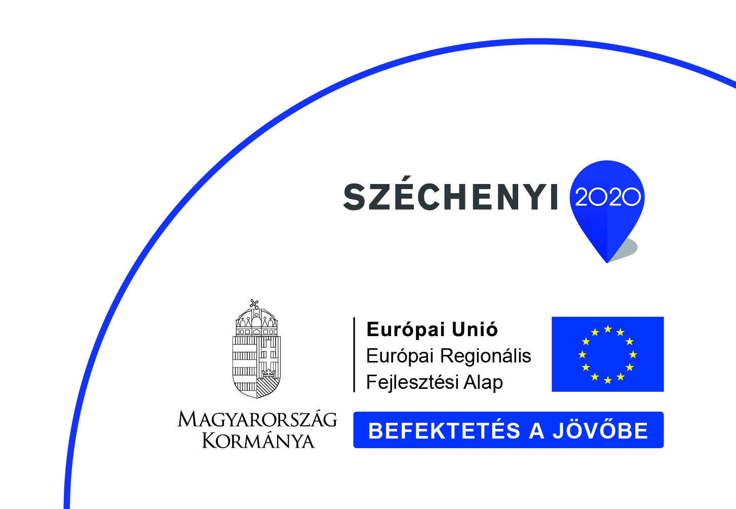 Széchenyi 2020 – Magyarország Kormánya – Európai Unió, Európai Regionális Fejlesztési Alap – Befektetés a jövőbe